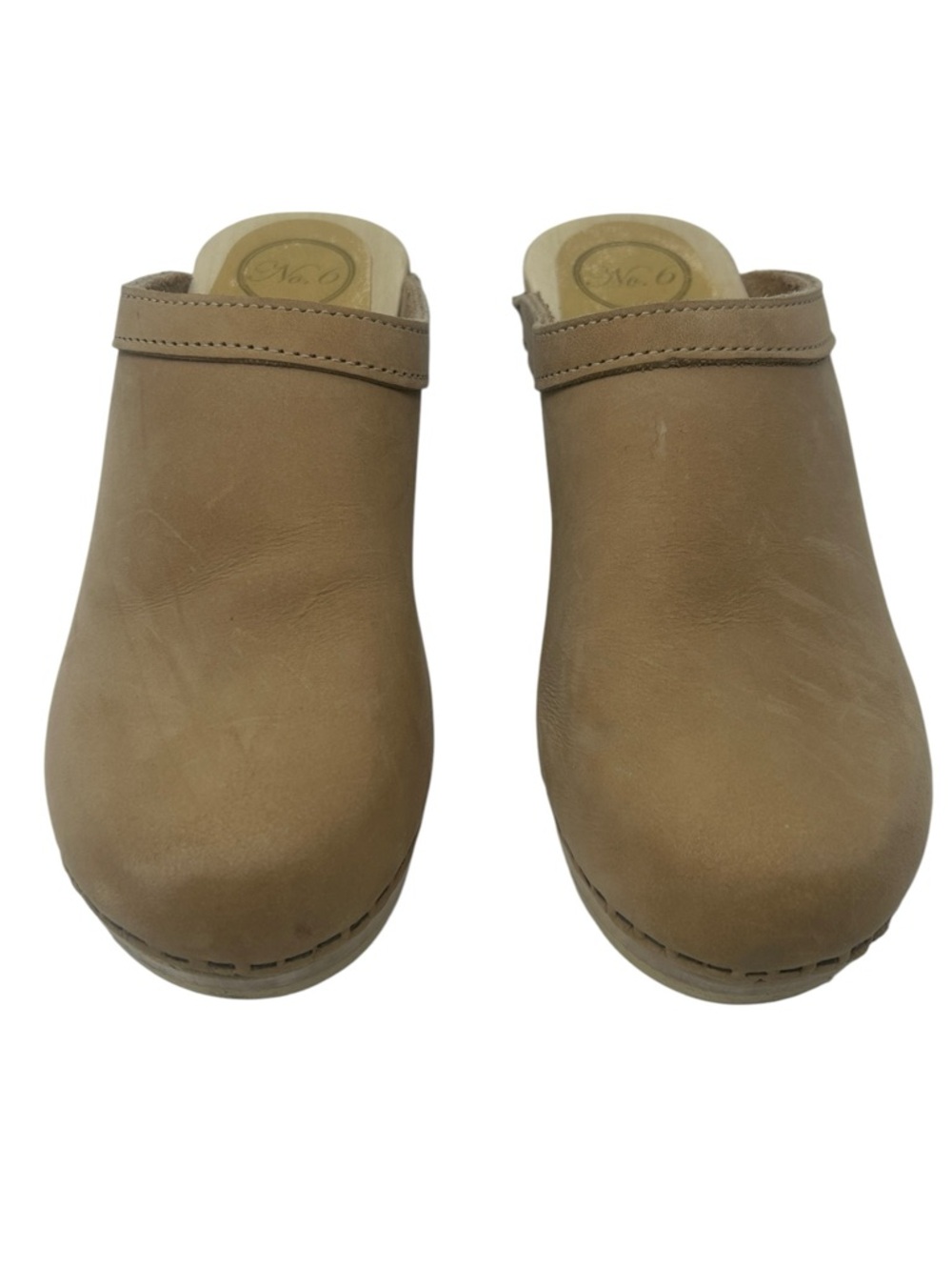 NO.6 old school mid heel clog in bone sz 38 - Picture 4 of 11